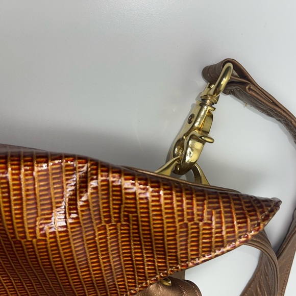 Stylish Gold and Brown Shoulder Bag - Picture 10 of 15